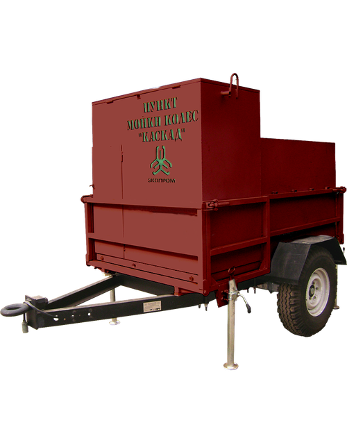 Пункт мойки колёс для стройплощадки ЭкоПром-Строй «Каскад-мобайл» 1100 л.(3300x1750x2080см;850кг;) - арт.560497