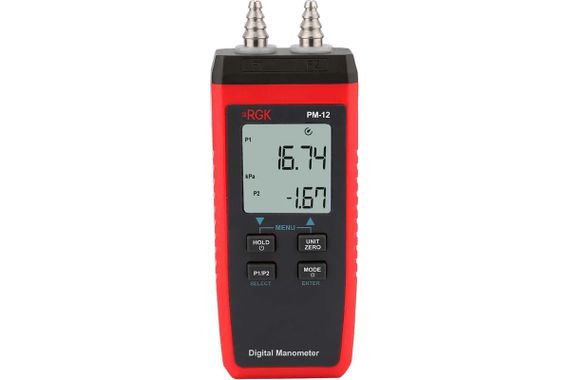 Манометр цифровой RGK PM-12 с поверкой