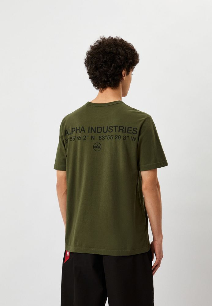 Футболка Alpha Industries Alpha Code Graphic Tee Olive