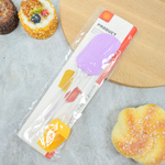 Набор кухонных принадлежностей силиконовый с акриловыми ручками: лопатка+кисточка, 24*5см/21*4см, NN