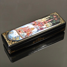 Шкатулка "Москва" с ручной росписью 20х6см