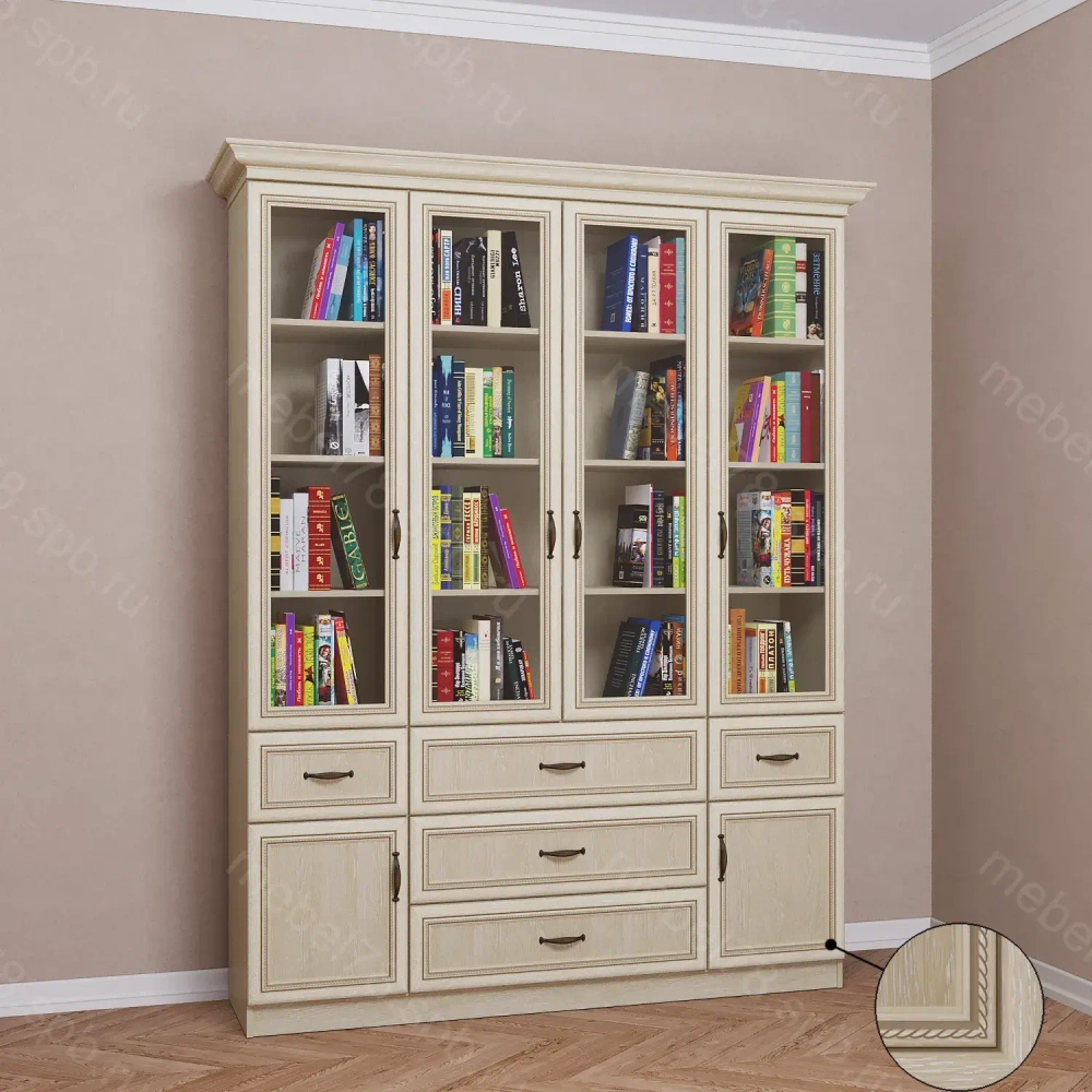 Шкаф книжный 4/7