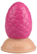 Розовая анальная втулка-шишка - 10 см. (Цвет: розовый)