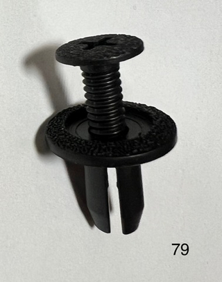 Клипса иномарка  d- 9 (резьба)  папа+мама (20шт/уп)  Код- 79