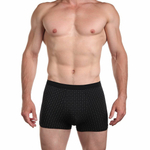 Мужские трусы-боксеры с мелким узором (Размер: M) (Цвет: голубой)