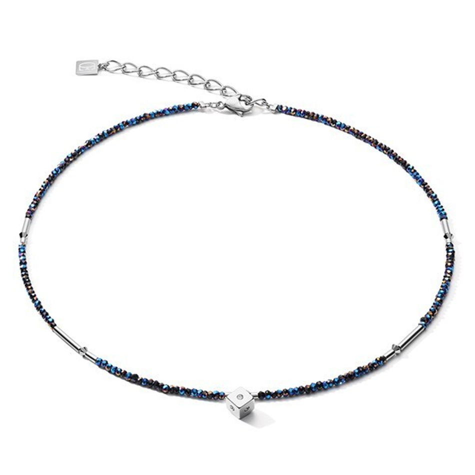 Колье Coeur de Lion Midnight Blue-Silver 5080/10-0746 цвет синий, серебряный