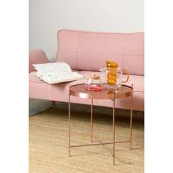 Журнальный столик Josen, Ø43 см, медный