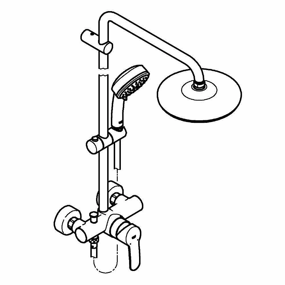 Душевая система Grohe Tempesta Cosmopolitan System 210 26224001 хром