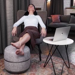 Массажер для ног UNIX Secret Pouf Grey