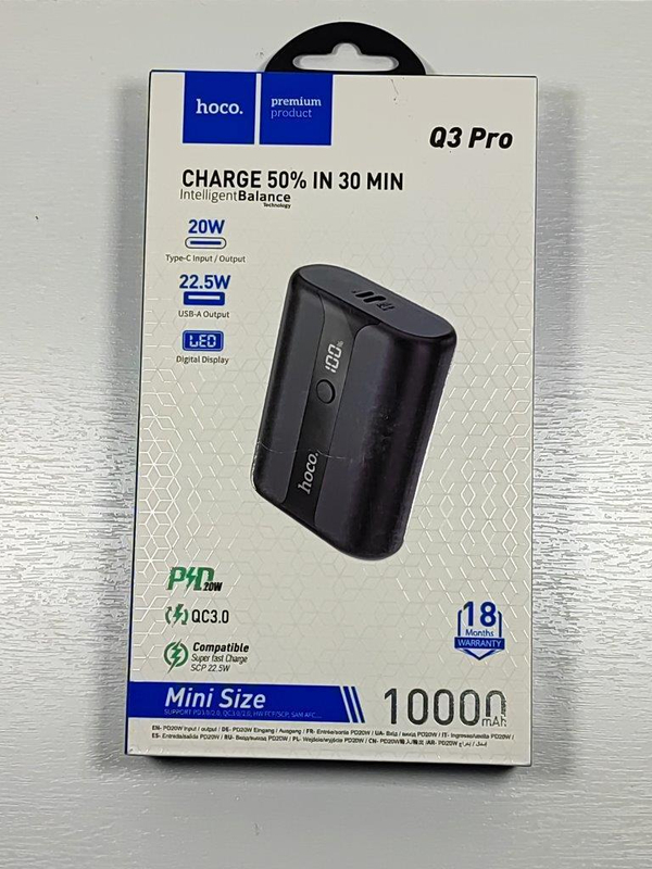 Внешний аккумулятор HOCO Q3 PRO 10000мАч