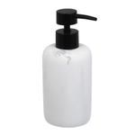 Диспенсер для жидкого мыла тм VETTA Мрамор, 300мл, смола (полирезин), бело-серый, 7,4x7,4x16,5см