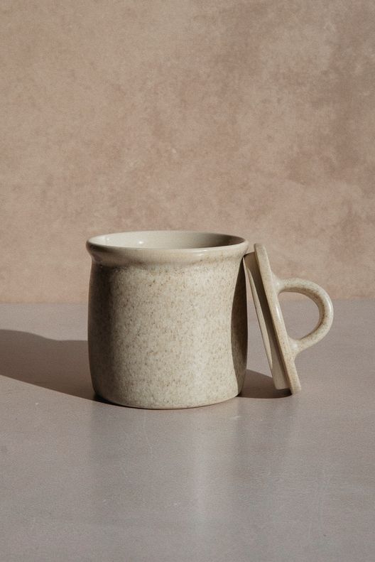 Банка для хранения, светло-бежевая / Titkova ceramic