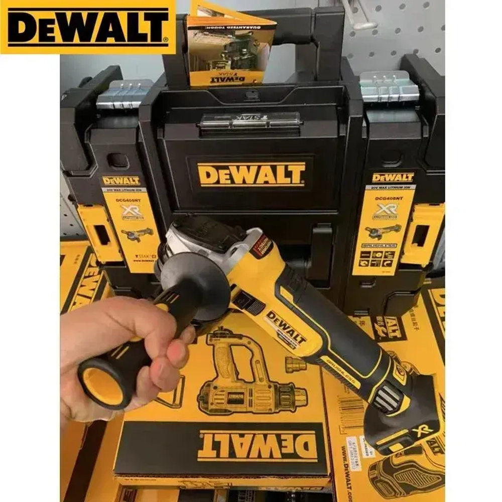 DEWALT DCG405 Угловая шлифовальная машина 20 В Бесщеточный маглев Металлорежущий станок 125 мм Аккумуляторный портативный полировщик