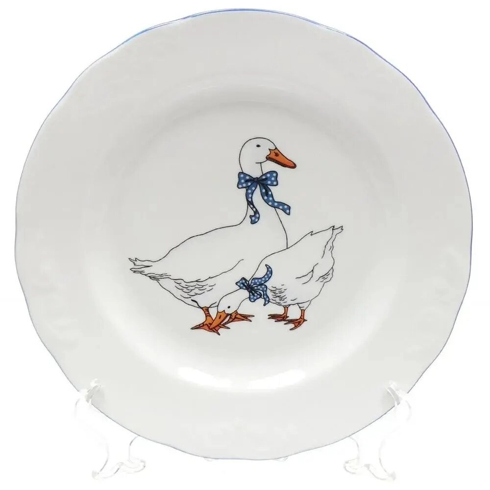 Тарелка мелкая 240 мм Гуси Надежда