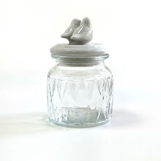 Банка для сыпучих продуктов «Голубки», 500 мл, 11×17 см