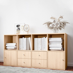 Стеллаж Билли 24 Дуб Молочный 8622 147*39*77 см, Светло-бежевый   Фиеста