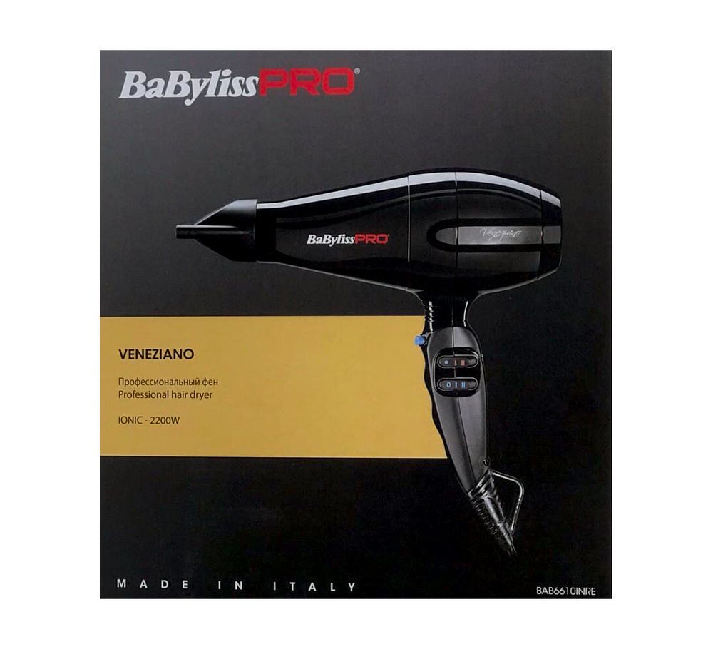 Профессиональный фен BaByliss PRO Veneziano Ionic BAB6610INRE 2200w - 6