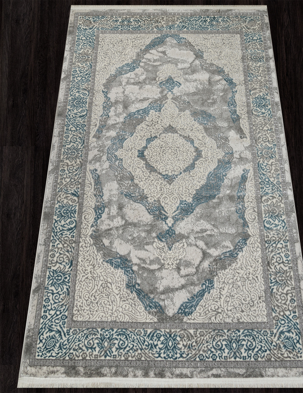 Ковер 26491B - CREAM / GRY - Прямоугольник - коллекция MARMARIS размер 145*300 см