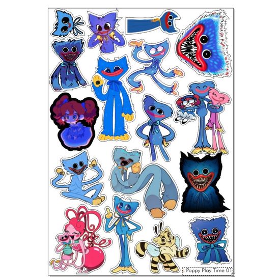 Наклейка А5 c Poppy Play Time 01 (Хагги Вагги 01)