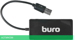 USB-хаб Buro BU-HUB4-U2.0-Slim черный