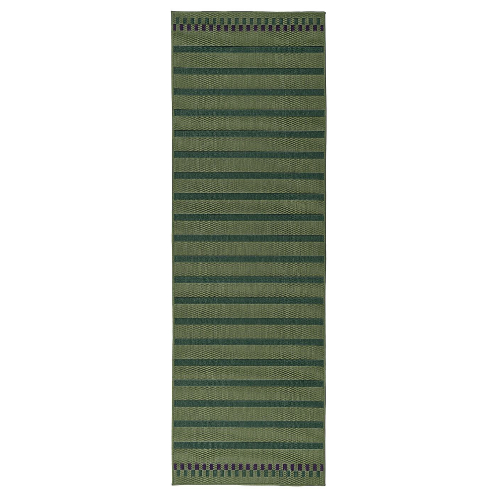 Ковер IKEA KORSNING (КОРСНИНГ), Зеленый, 80x250 см