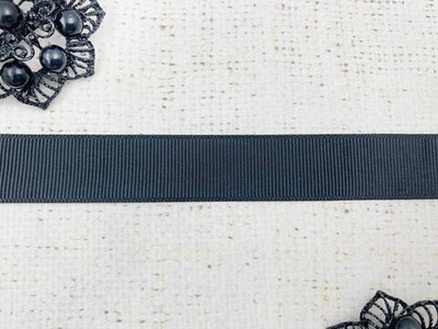 Лента репсовая, ш. 2 см, чёрный