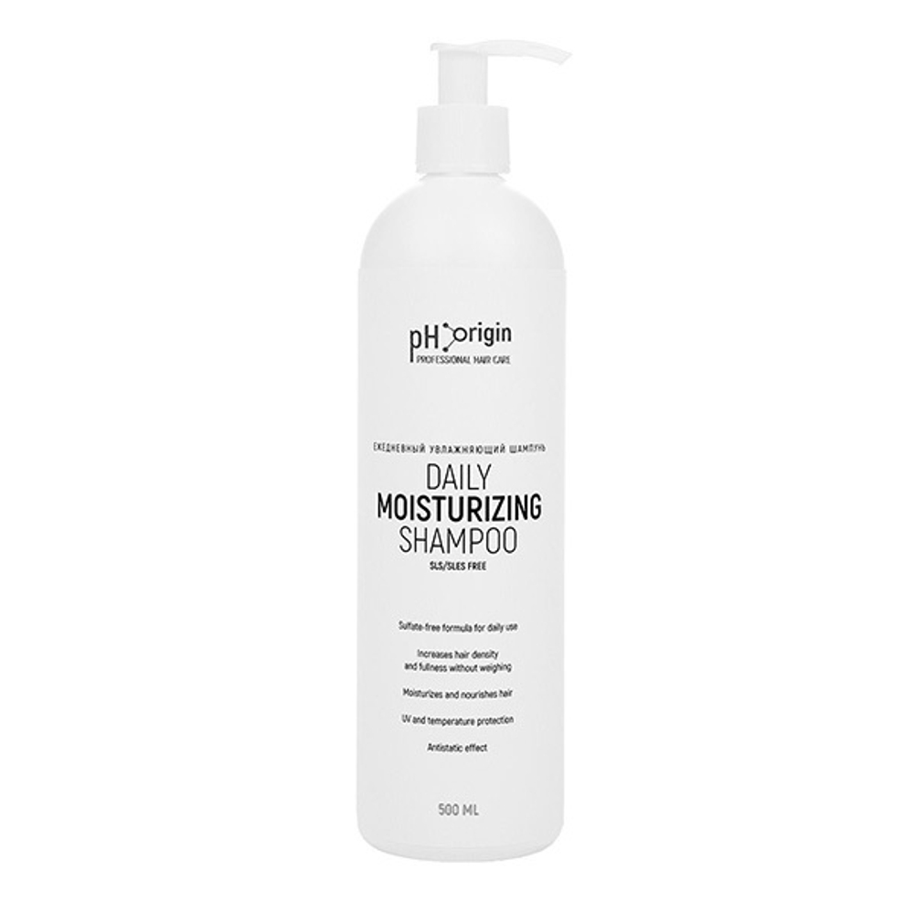 Увлажняющий шампунь pH Origin Daily Moisturizing SLS/SLES Free Shampoo 500мл