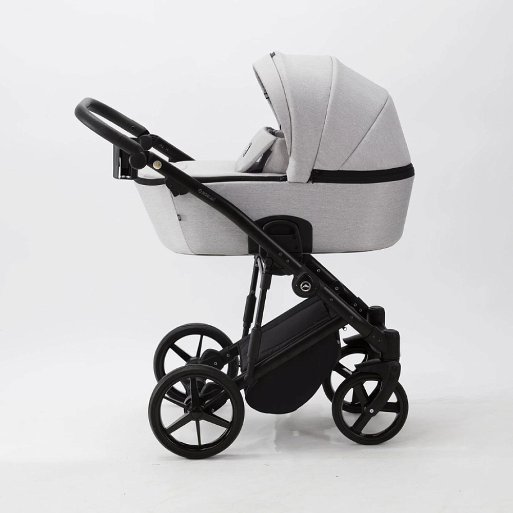 Детская коляска Adamex Mobi 2 в 1 M-TK01 Светло-серый