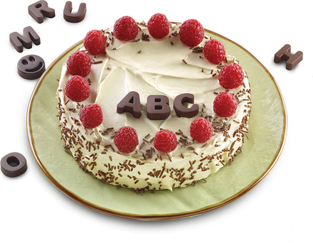 Форма для запекания Silikomart Forma do czekoladek Sf169 Choco ABC, круглая, силикон