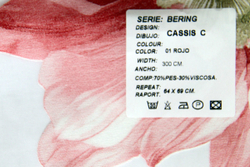 Ткань для штор Bering Cassis (Беринг Классик) C 01 Red