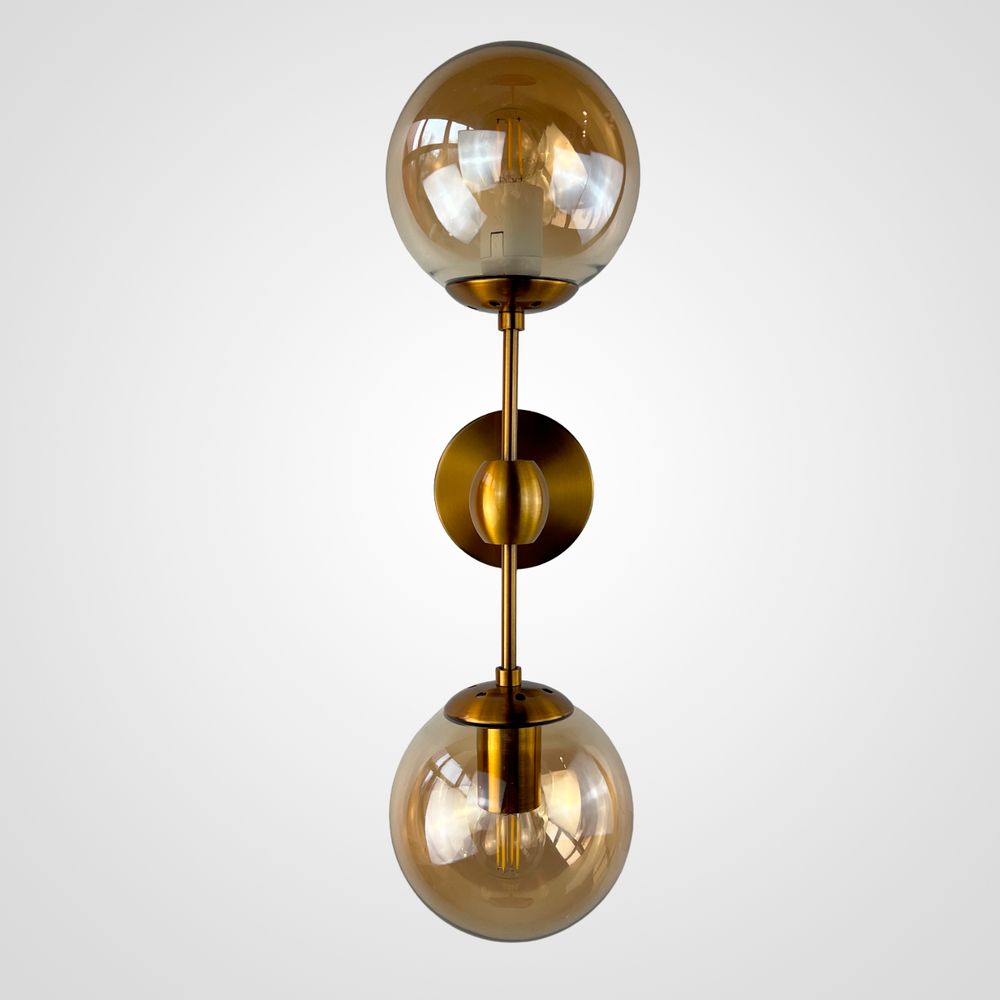 Бра Modo Sconce 2 Globes Gold By Imperiumloft