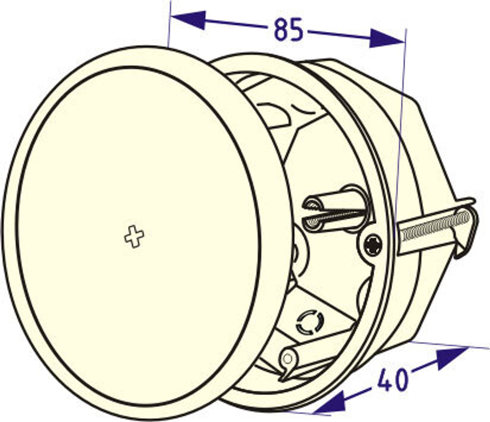 KSC 11-404 Коробка для г/к 85*40