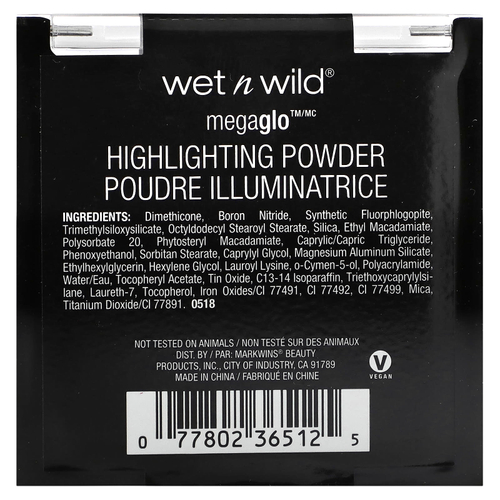 wet n wild, MegaGlo, пудра-хайлайтер, Animal Blossom, 5,4 г (0,19 унции)