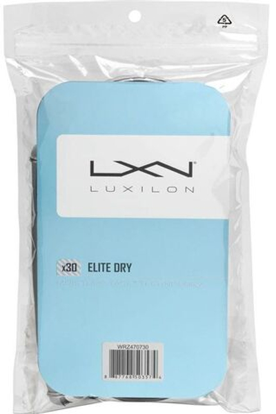 Намотки теннисные Luxilon Elite Dry Overgrip grey 30P