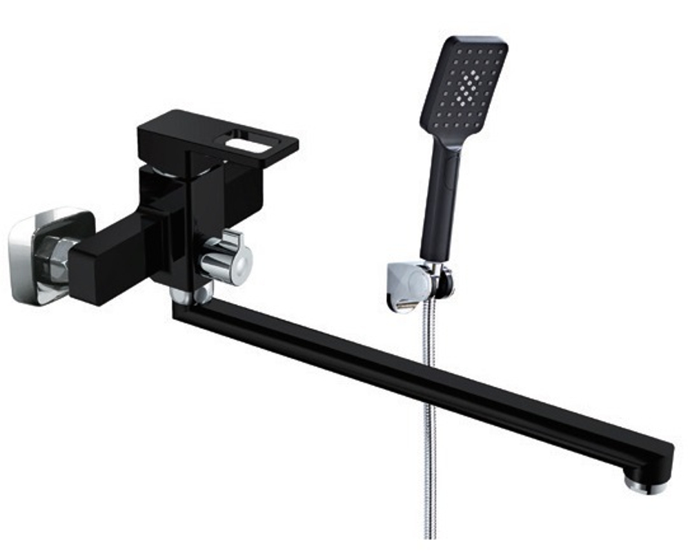 353541-C Смеситель од. для ванны дл. (ЧЕРНЫЙ) ViEiR (10/1шт)