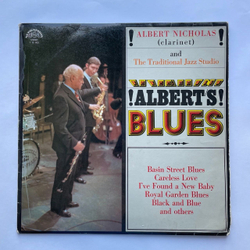 Винтажная виниловая пластинка LP Albert Nicholas And The Traditional Jazz Studio Blues (Чехословакия 1974)