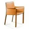 Стул с подлокотниками Barrie оранжевая кожа