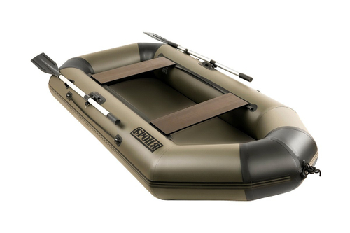 Броня-240 хаки-черный (лодка ПВХ с усилением)