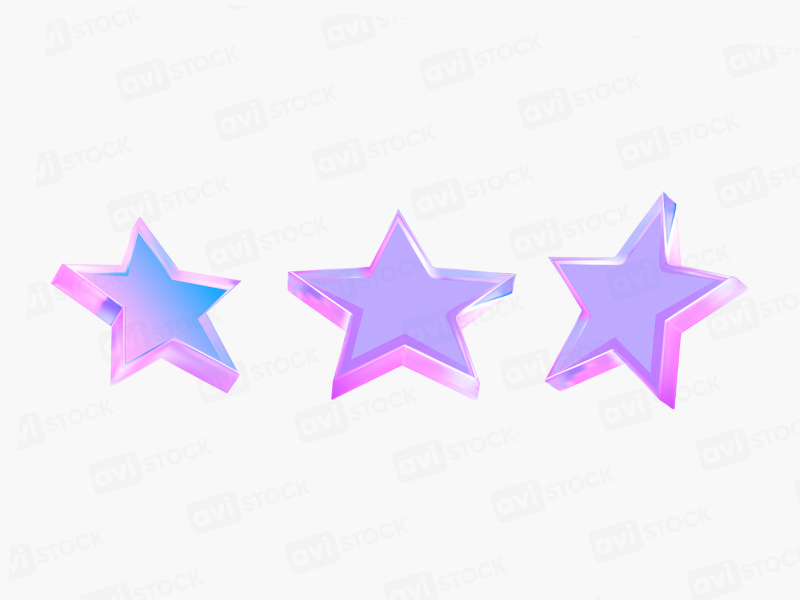 Голографическая векторная звезда