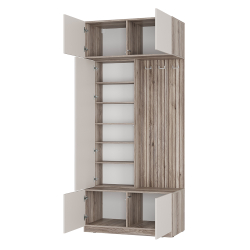 Прихожая Урбан ПР-03, Дуб смоки, Кашемир