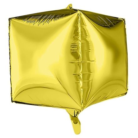 Куб 3Д "Золото металлик" 65 см