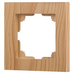 Рамка для розеток и выключателей Intro Accent 6-501-11 на 1 пост, СУ, сосна