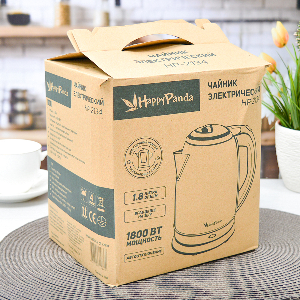 Чайник электрический 1,8л HP-2134 нерж