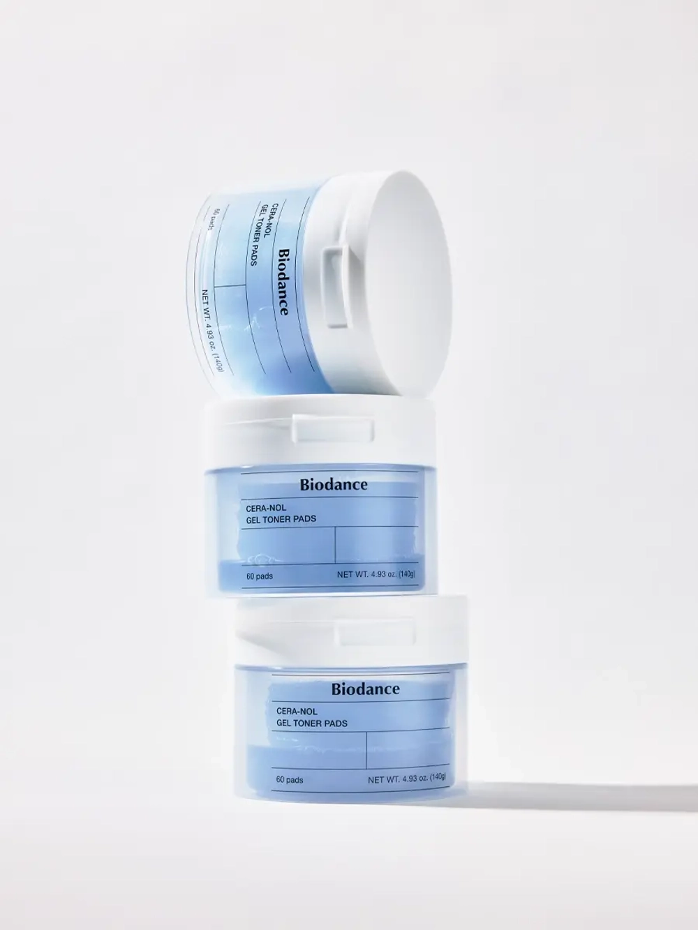 Biodance Увлажняющие гелевые тонер-пэды для восстановления барьера Cera-Nol Gel Toner Pads 60 шт