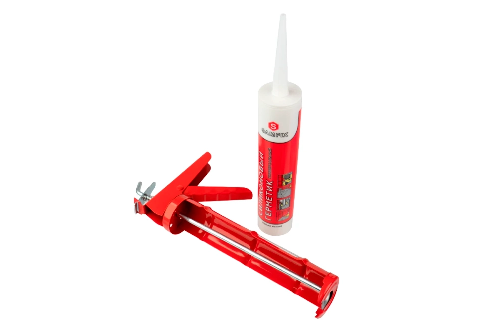 Герметик силиконовый строительный белый 280 мл (325 г)