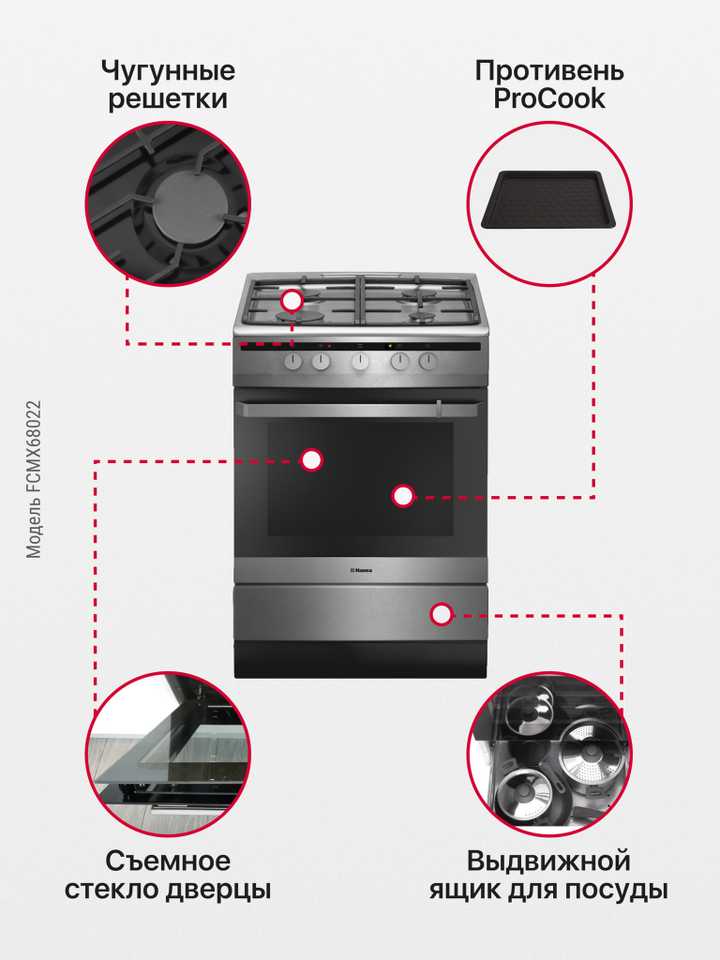 Комбинированная плита Hansa FCMX68022