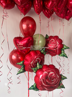 Набор с красными розами