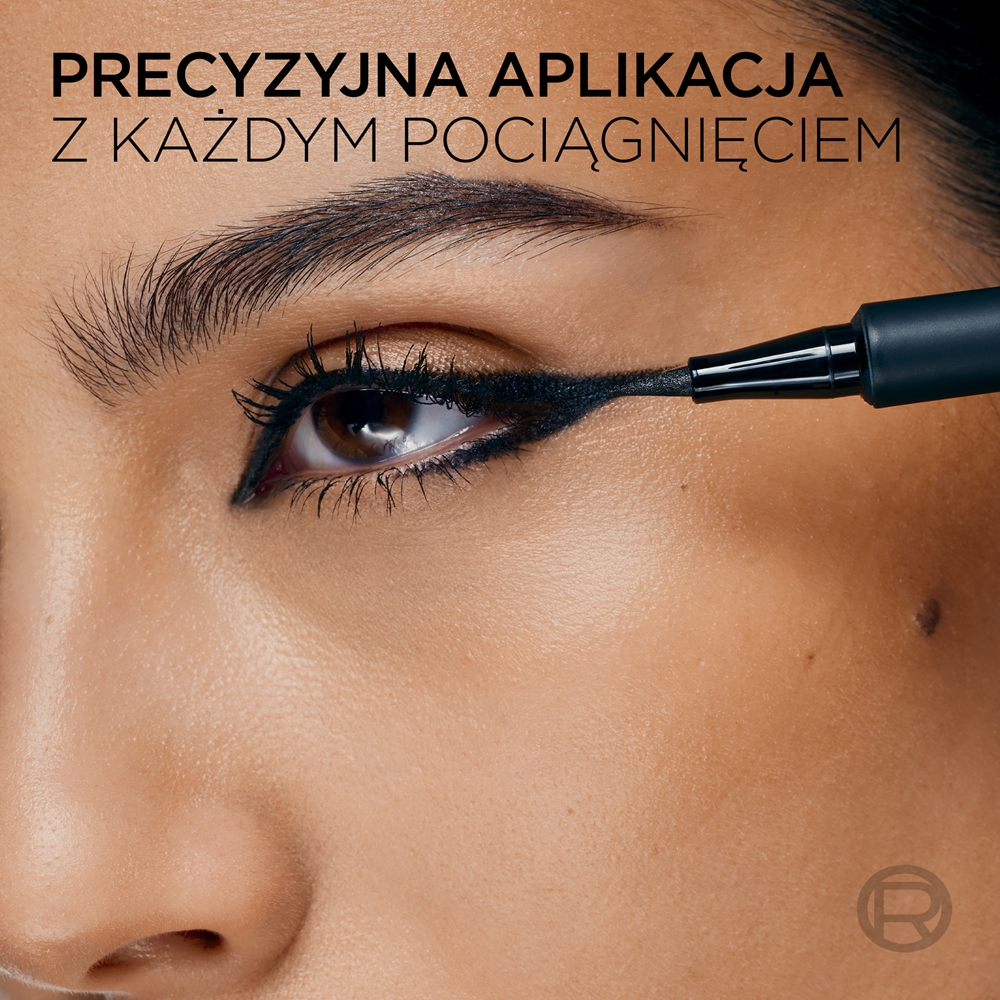 L’Oreal Paris x Mugler - Точный водостойкий маркер для глаз оттенок Black, 1 ml