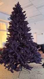 Заснеженная елка фиолетовая «Таврида» (Литая+пвх) 120 см / 1.2 м