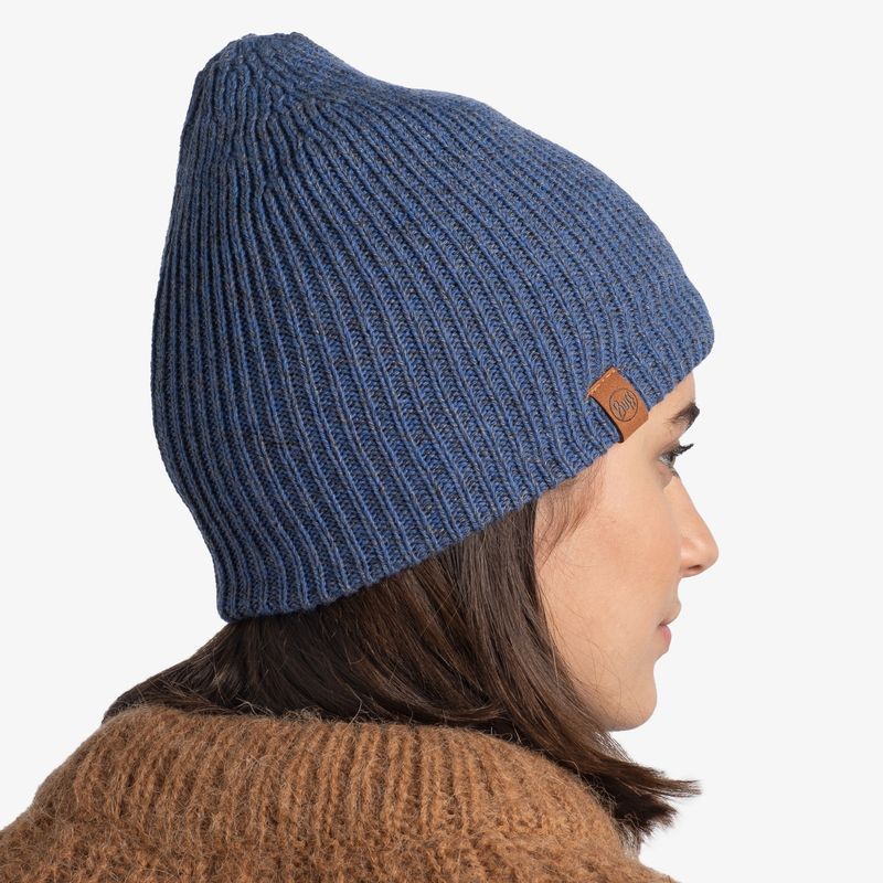 Шапка вязаная с флисом Buff Hat Knitted Polar Lyne Denim Фото 6